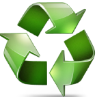Large recycle logo